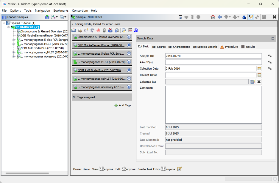 Seqsphere pipeline browse sample.png
